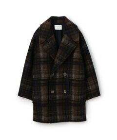 TOMORROWLAND / トゥモローランド その他アウター | ボンディングチェック ダブルブレストコート
