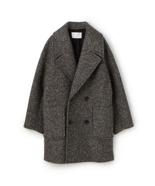 TOMORROWLAND / トゥモローランド その他アウター | ボンディングチェック ダブルブレストコート(18 ブラック系)