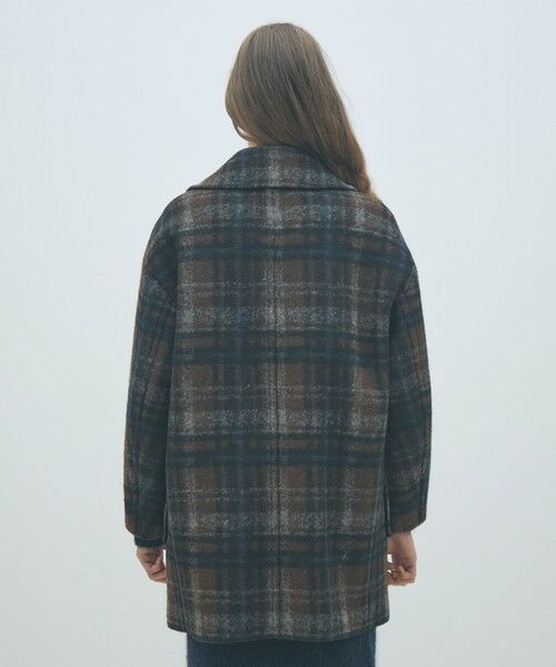 TOMORROWLAND / トゥモローランド その他アウター | ボンディングチェック ダブルブレストコート | 詳細4