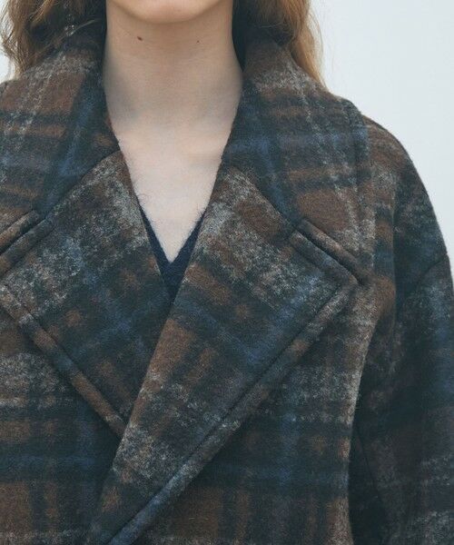 TOMORROWLAND / トゥモローランド その他アウター | ボンディングチェック ダブルブレストコート | 詳細6