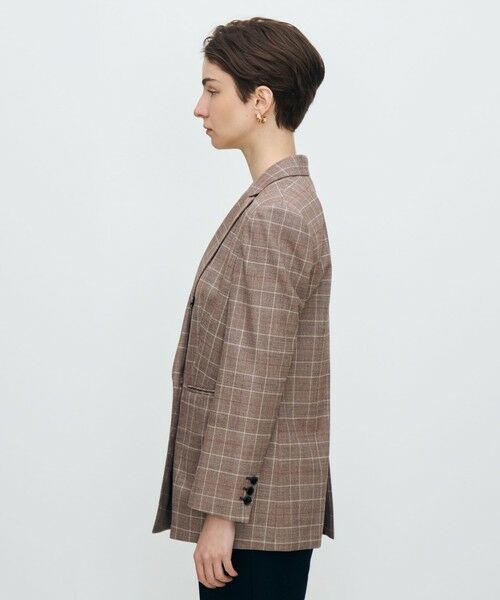 TOMORROWLAND / トゥモローランド テーラードジャケット | バーガンディウィンドウ ダブルブレストジャケット | 詳細3