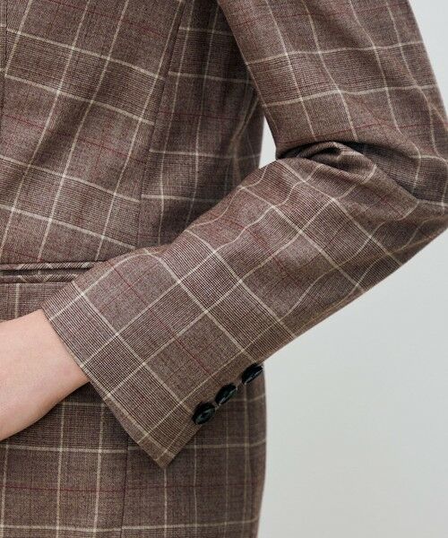 TOMORROWLAND / トゥモローランド テーラードジャケット | バーガンディウィンドウ ダブルブレストジャケット | 詳細7