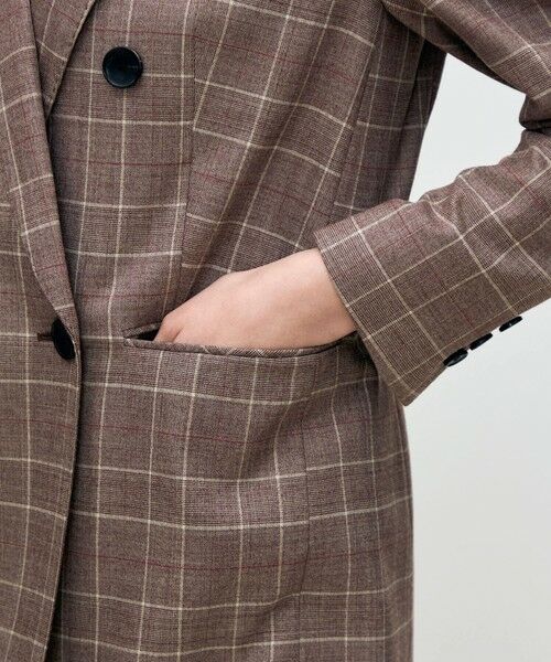 TOMORROWLAND / トゥモローランド テーラードジャケット | バーガンディウィンドウ ダブルブレストジャケット | 詳細8