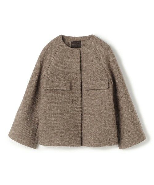 TOMORROWLAND / トゥモローランド ノーカラージャケット | ロービングオックス Aラインジャケット(45 ベージュ)