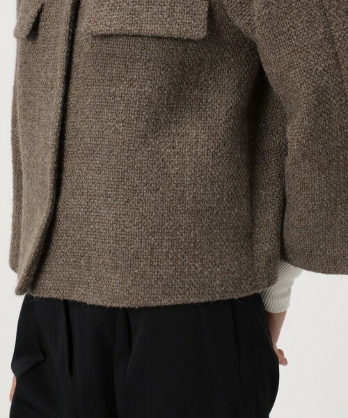 TOMORROWLAND / トゥモローランド ノーカラージャケット | ロービングオックス Aラインジャケット | 詳細12