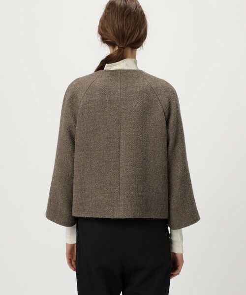 TOMORROWLAND / トゥモローランド ノーカラージャケット | ロービングオックス Aラインジャケット | 詳細5