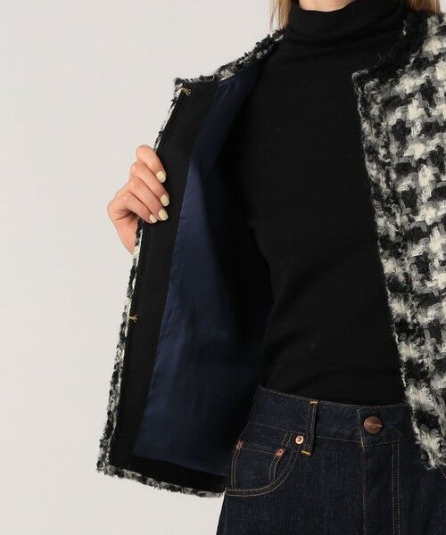 TOMORROWLAND / トゥモローランド ベスト | グリハウンドトゥース スクエアジレ | 詳細5