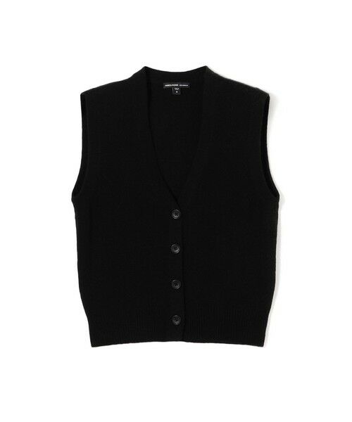 TOMORROWLAND / トゥモローランド ベスト | ソフトフェザーウェイトカシミヤ ニットベスト WOKC2702(19 ブラック)