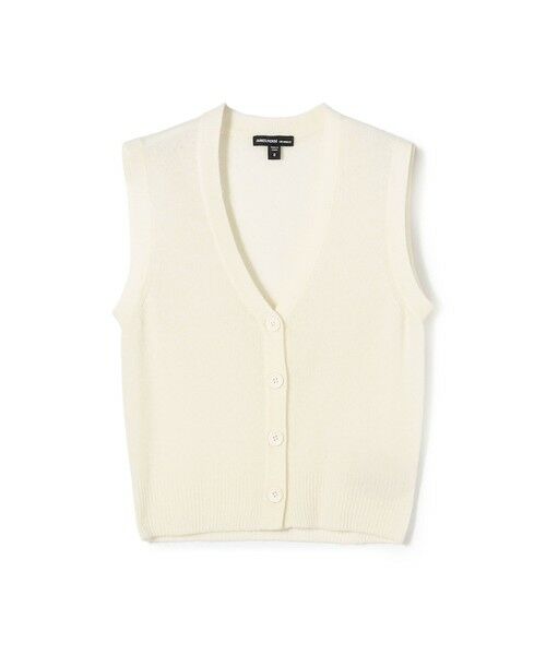 TOMORROWLAND / トゥモローランド ベスト | ソフトフェザーウェイトカシミヤ ニットベスト WOKC2702(41 ライトベージュ)