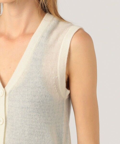 TOMORROWLAND / トゥモローランド ベスト | ソフトフェザーウェイトカシミヤ ニットベスト WOKC2702 | 詳細7