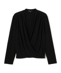 TOMORROWLAND / トゥモローランド カットソー | メランジジャージードレープフロントトップ WMTP3882