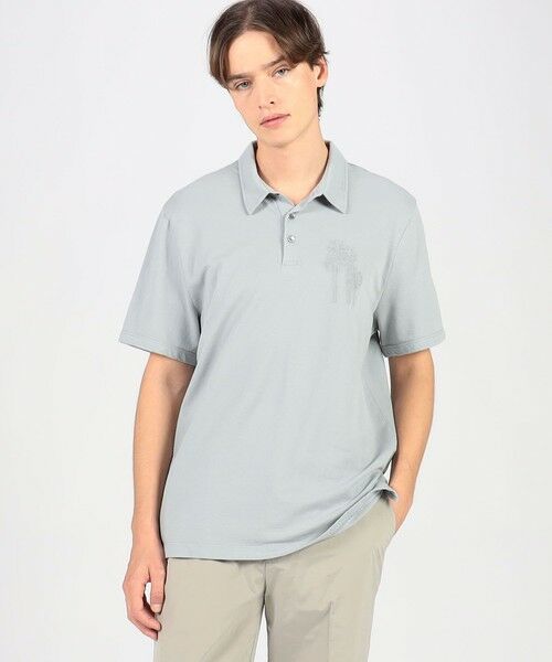 TOMORROWLAND / トゥモローランド ポロシャツ | フレンチテリー パルムツリーエンブロイダリー ポロシャツ MLWF3686PB | 詳細1