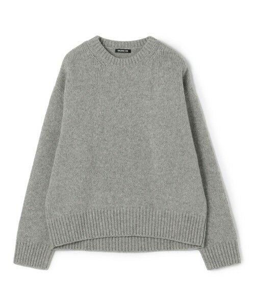 TOMORROWLAND / トゥモローランド ニット・セーター | ファインウール クルーネックプルオーバー(14 グレー系)