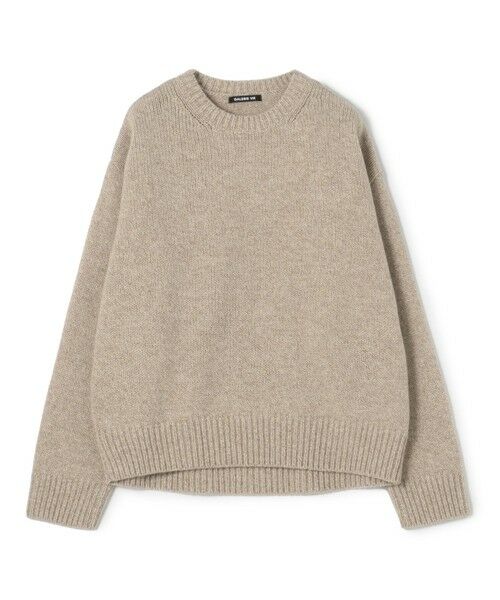 TOMORROWLAND / トゥモローランド ニット・セーター | ファインウール クルーネックプルオーバー(44 ベージュ系)