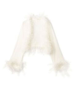 TOMORROWLAND / トゥモローランド シャツ・ブラウス | クレープ デシン ファーボレロ