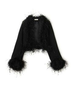 TOMORROWLAND / トゥモローランド シャツ・ブラウス | クレープ デシン ファーボレロ