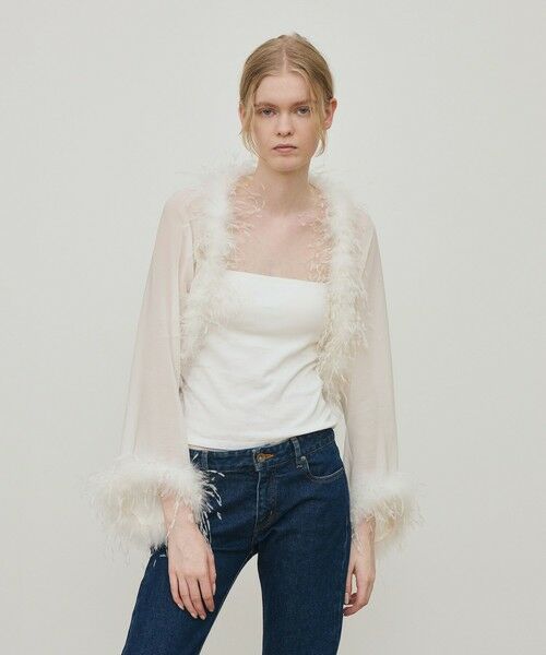 TOMORROWLAND / トゥモローランド シャツ・ブラウス | クレープ デシン ファーボレロ | 詳細2