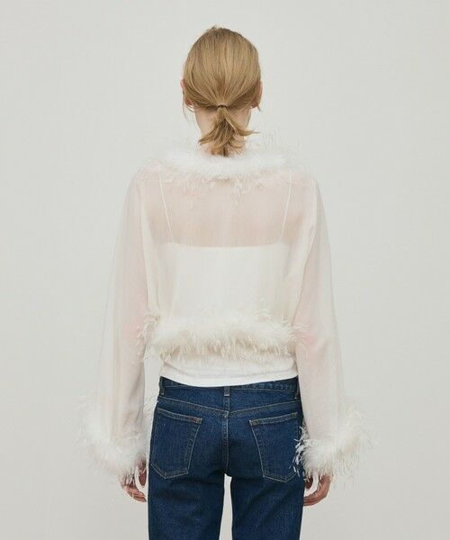 TOMORROWLAND / トゥモローランド シャツ・ブラウス | クレープ デシン ファーボレロ | 詳細4