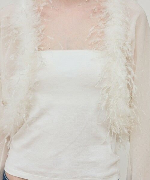 TOMORROWLAND / トゥモローランド シャツ・ブラウス | クレープ デシン ファーボレロ | 詳細7