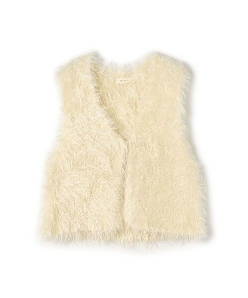 TOMORROWLAND/トゥモローランド ベビーキッドモヘヤ Vネックベスト 11 ホワイト F TOMORROWLAND/トゥモローランド ベビーキッドモヘヤ Vネックベスト 11 ホワイト F