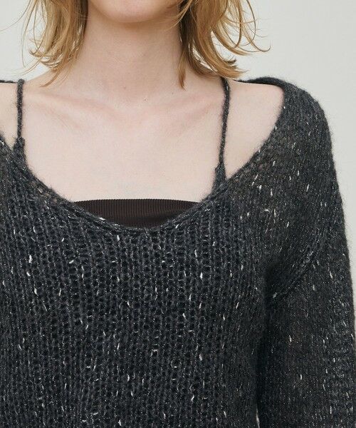 TOMORROWLAND / トゥモローランド ニット・セーター | アルパカラメ ショートVネックプルオーバー | 詳細5