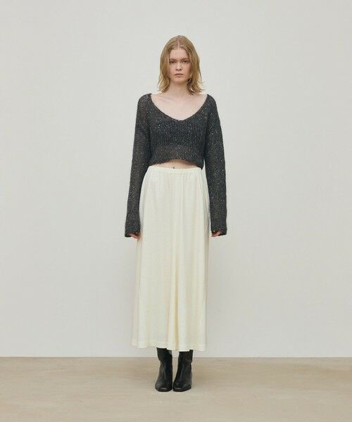 TOMORROWLAND / トゥモローランド ロング・マキシ丈スカート | ニットコンビネーション セミマーメイドスカート | 詳細1