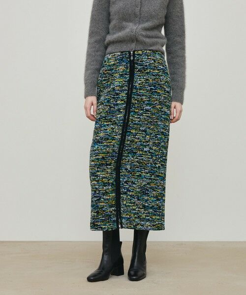 TOMORROWLAND / トゥモローランド ロング・マキシ丈スカート | モザイクモール ダブルジップ タイトスカート | 詳細2