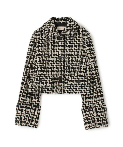 TOMORROWLAND / トゥモローランド ブルゾン | ビンテージブークレーツイード ショートジャケット(18 ブラック系)