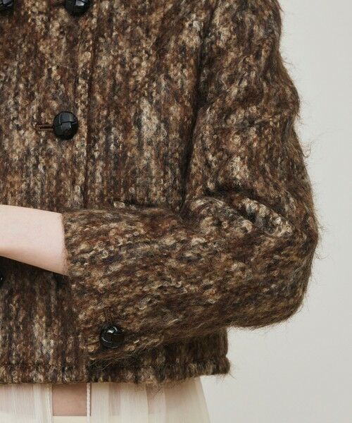 TOMORROWLAND / トゥモローランド ノーカラージャケット | ループヤーンツイード ダブルブレスレッド ノーカラージャケット | 詳細7