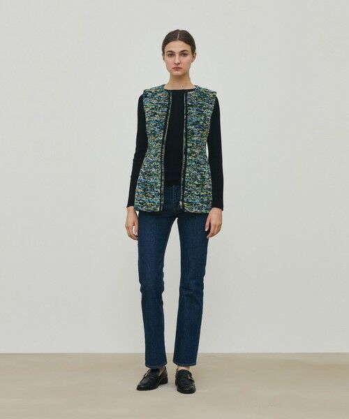 TOMORROWLAND / トゥモローランド ベスト | モザイクモール  クルーネックジレ | 詳細1