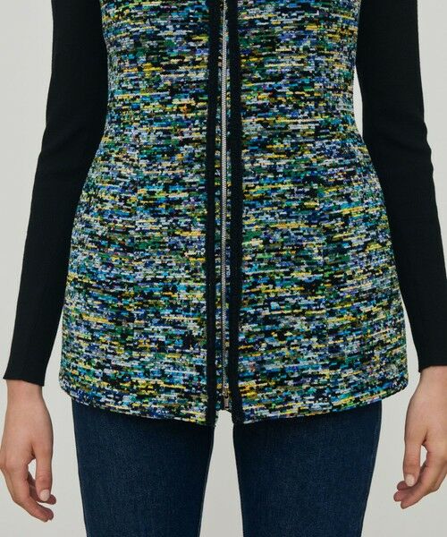 TOMORROWLAND / トゥモローランド ベスト | モザイクモール  クルーネックジレ | 詳細8