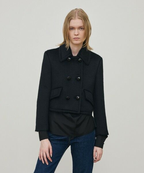 TOMORROWLAND / トゥモローランド その他アウター | スーリーアルパカブラックシャギー ショートジャケット | 詳細2