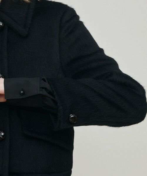 TOMORROWLAND / トゥモローランド その他アウター | スーリーアルパカブラックシャギー ショートジャケット | 詳細7