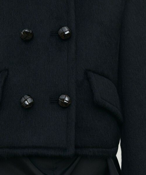 TOMORROWLAND / トゥモローランド その他アウター | スーリーアルパカブラックシャギー ショートジャケット | 詳細8