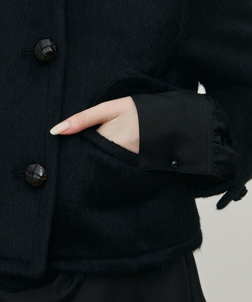 TOMORROWLAND / トゥモローランド その他アウター | スーリーアルパカブラックシャギー ショートジャケット | 詳細9