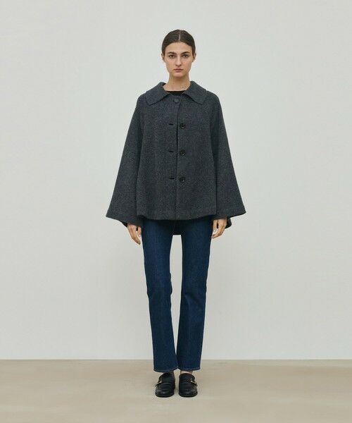 TOMORROWLAND / トゥモローランド ステンカラーコート | ライトウールニット ステンカラーコート | 詳細1