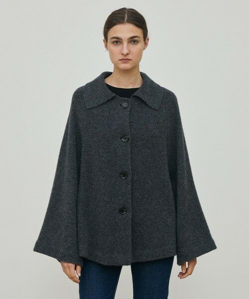 TOMORROWLAND / トゥモローランド ステンカラーコート | ライトウールニット ステンカラーコート | 詳細2