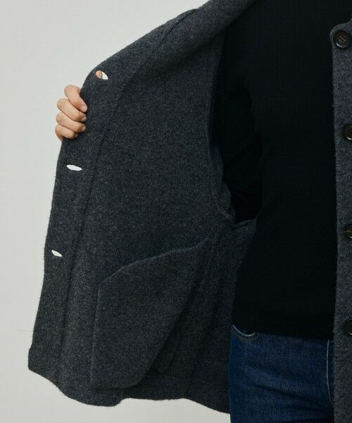 TOMORROWLAND / トゥモローランド ステンカラーコート | ライトウールニット ステンカラーコート | 詳細5