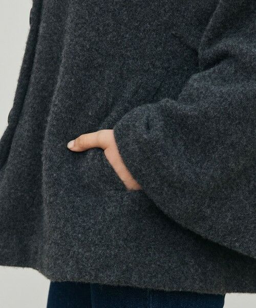 TOMORROWLAND / トゥモローランド ステンカラーコート | ライトウールニット ステンカラーコート | 詳細9