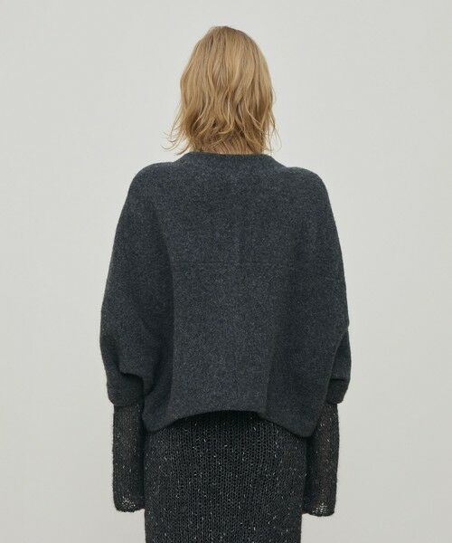 TOMORROWLAND / トゥモローランド ノーカラージャケット | ライトウールニット クルーネックジャケット | 詳細4