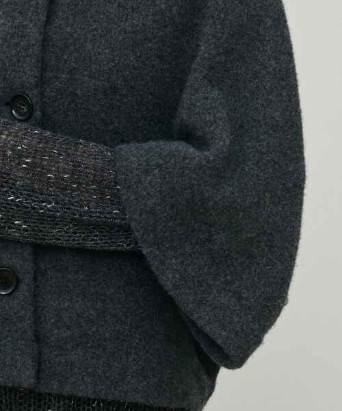 TOMORROWLAND / トゥモローランド ノーカラージャケット | ライトウールニット クルーネックジャケット | 詳細7