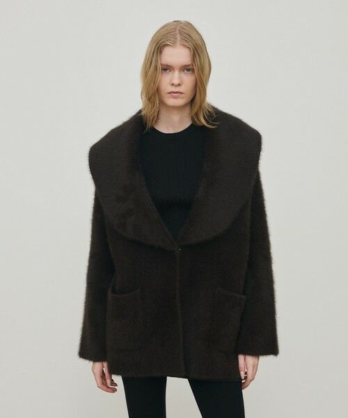 TOMORROWLAND / トゥモローランド その他アウター | フォックスカシミヤ ショールカラーコート | 詳細2