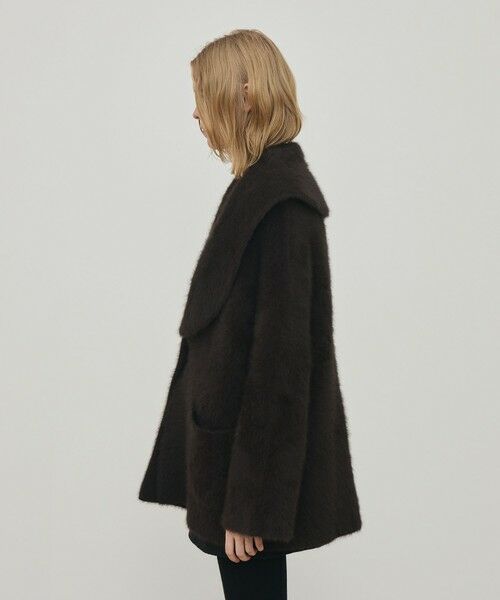 TOMORROWLAND / トゥモローランド その他アウター | フォックスカシミヤ ショールカラーコート | 詳細3