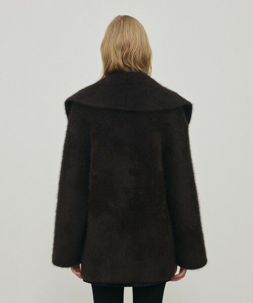 TOMORROWLAND / トゥモローランド その他アウター | フォックスカシミヤ ショールカラーコート | 詳細4
