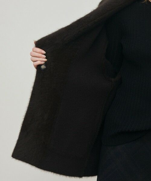 TOMORROWLAND / トゥモローランド その他アウター | フォックスカシミヤ ショールカラーコート | 詳細5