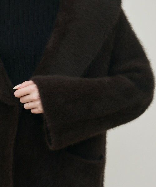 TOMORROWLAND / トゥモローランド その他アウター | フォックスカシミヤ ショールカラーコート | 詳細7