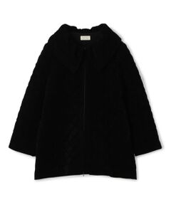 TOMORROWLAND / トゥモローランド その他アウター | キルティングベロアニット ビックカラーコート