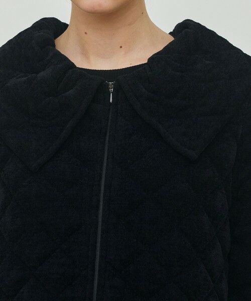 TOMORROWLAND / トゥモローランド その他アウター | キルティングベロアニット ビックカラーコート | 詳細6