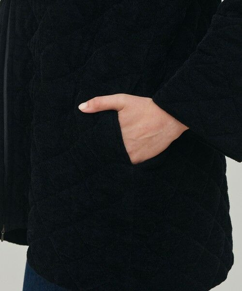 TOMORROWLAND / トゥモローランド その他アウター | キルティングベロアニット ビックカラーコート | 詳細9