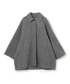 TOMORROWLAND / トゥモローランド ステンカラーコート | ウールモッサ バルカラーコート